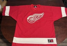 VTG 90's Logo Athletic NHL Jersey Detroit Red Wings Darren McCarty #25 Size L