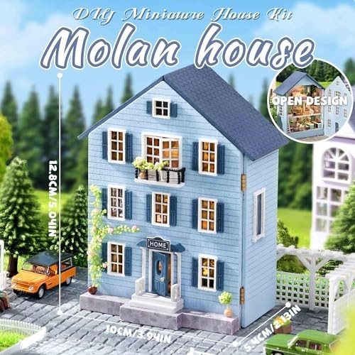Romantic and Cute Dollhouse Miniature DIY House Kit Creative Room
