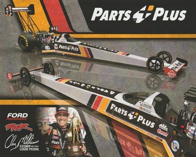 2025 Clay Millican Parts Plus Ford Top Fuel NHRA Hero Card