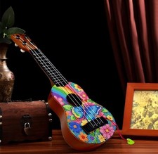 Actual UKELE with a Pick and Sheet Music  Completed Handmade Diamond Painting 