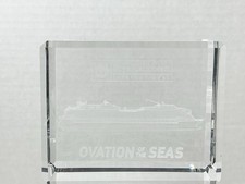 Royal Caribbean International Cruise Ovation Of The Seas Glass 2&rdquo; X 3&rdquo; X 4&rdquo;