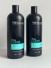 2 TRESemme Deep Clean 1 Wash Gently Cleanses Shampoo With Green Tea 28 Oz. Each
