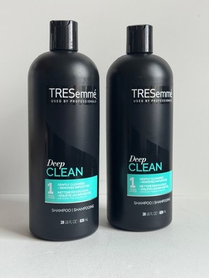 2 TRESemme Deep Clean 1 Wash Gently Cleanses Shampoo With Green Tea 28 Oz. Each