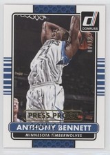 2014-15 Panini Donruss Press Proof Gold 8/10 Anthony Bennett #77 0c6