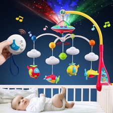 Baby Mobile for Crib, Crib Mobile with Projector and 108 Melodies Music, Crib...