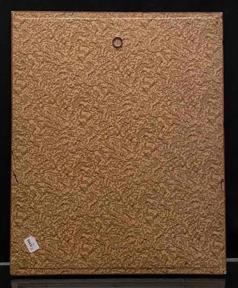 Magnífica pintura antigua persa del Medio Oriente 1900 "QAJAR vidrio reverso" - rara Foto 4 de 4