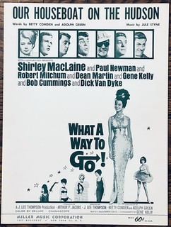 1964 film WHAT A WAY TO GO w/ PAUL NEWMAN sheet music HOUSEBOAT... by JULE STYNE