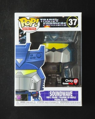 NEW Funko Pop  Soundwave (Battle Damaged) #37 - Transformers (GameStop) NM+ Box