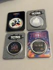 LOT OF 4 - 2021 Niue TETRIS Colorized 1 oz .999 Silver Coin in TEP retail pack
