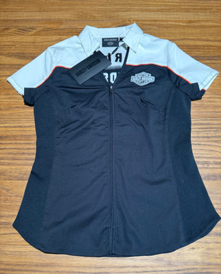 Harley-Davidson Women's Small Elemental Zip Front Shirt 99024-23VW
