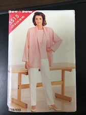 Jacket Pants Top Size 14 16 18 See & Sew Sewing Pattern 5515 1986 Smart 