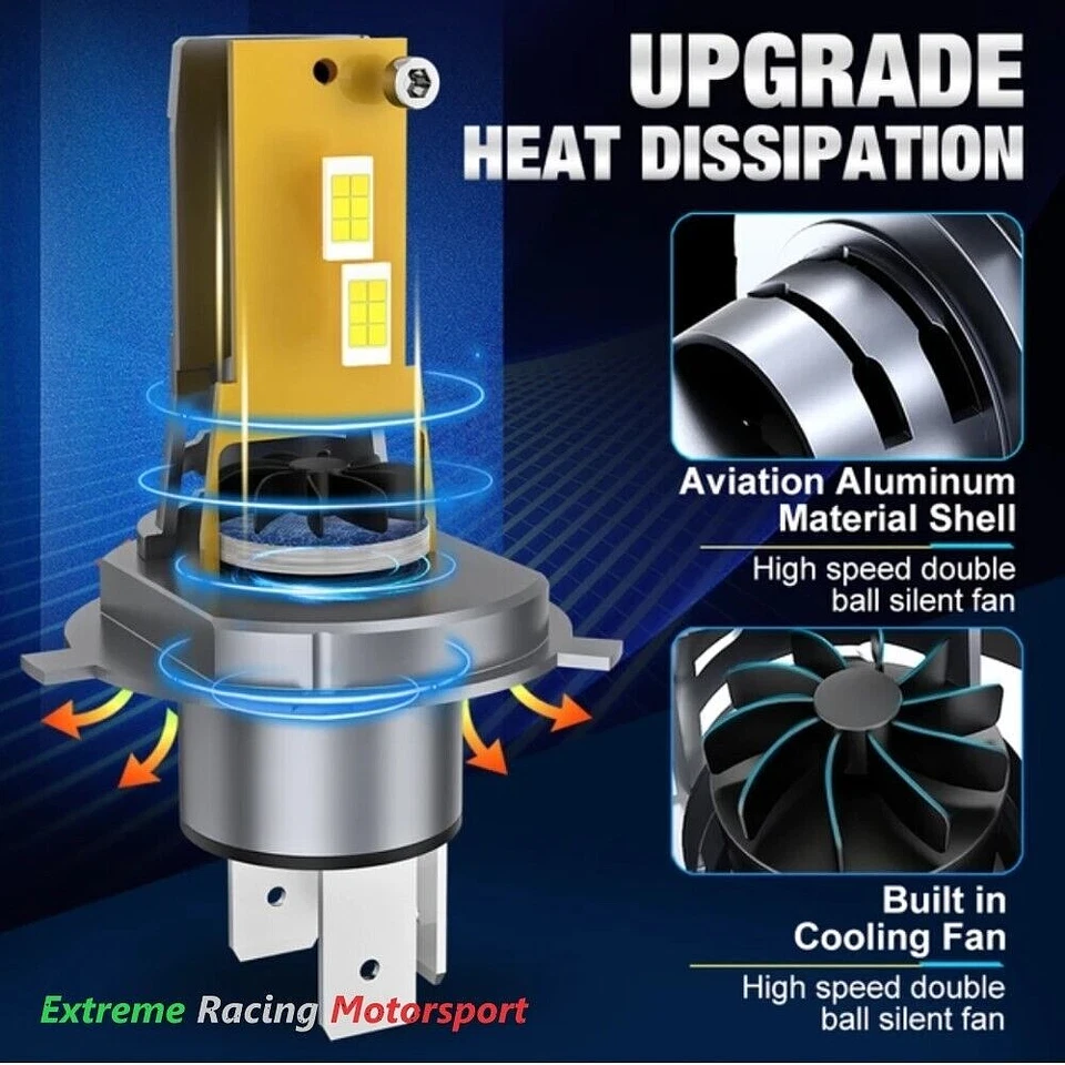 OPEL VIVARO A 01-14 LAMPADE BILED 3570 CPS ULTRAWHITE ERM I71S H4 50W 2OKLM CANB - Immagine 4 di 4