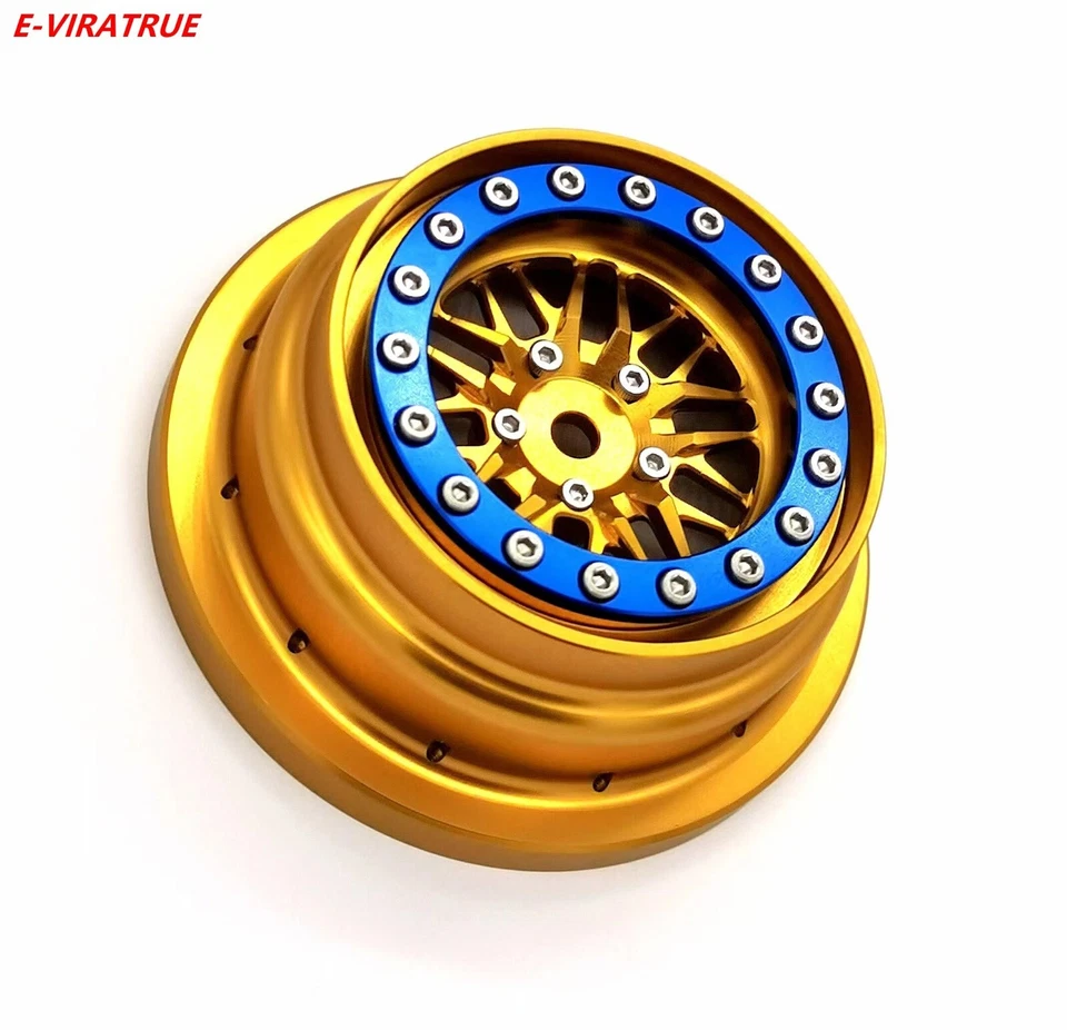 Rueda Beadlock de aluminio E-VIRATRUE para TRAXXAS Unlimited Desert Racer 1/7 1 pieza Foto 2 de 4