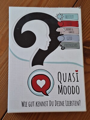 QUASIMODO Beziehungsspiele mit Lieblingsmenschen - Kartenspiel - SEHR GUT