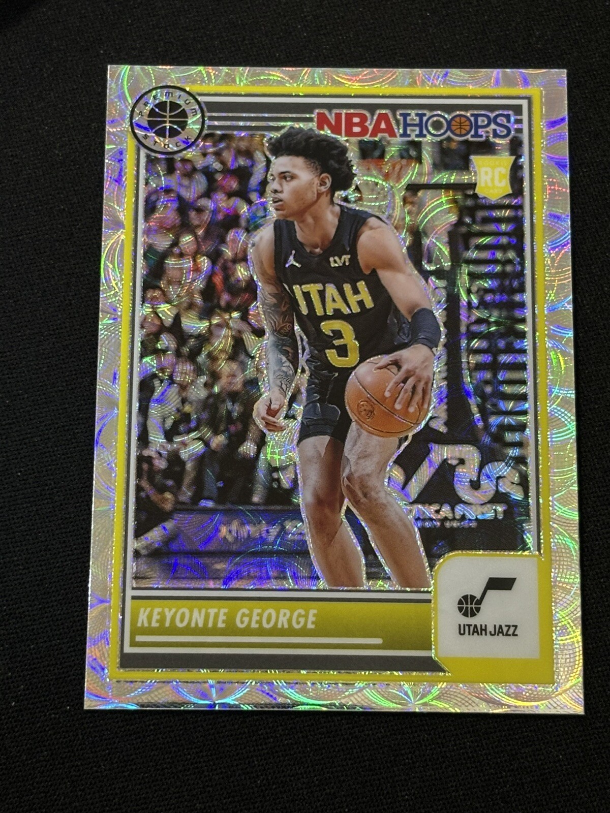 Keyonte George 2023-24 Panini Premium Stock NBA Hoops Rookie RC Silver Scope #98