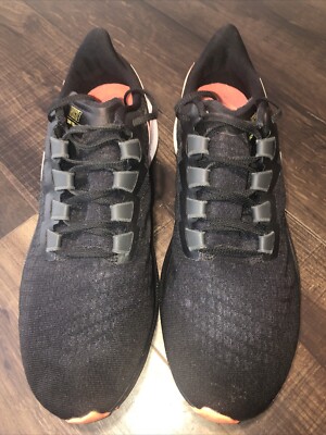 15 MEN\'S NIKE AIR ZOOM PEGASUS 37 BLACK / MANGO bq9646-010 Nike Air Zoom Pegasus 37 Men Size 15 Black Mango Running  main image 4