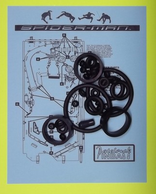 Stern Spider-Man pinball rubber ring kit (all version) | eBay