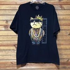 ODM BIG PAW PAW Graphic T-shirt Tee Coogi Sweater Bling Hip Hop Cat Size 2XL