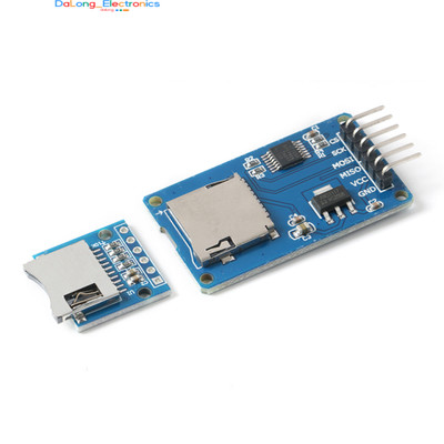 (50 Pcs) Micro/Mini SD Card Module TF Card Reader Writer SPI Interface with Level