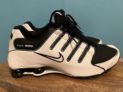 Nike Shox NZ White Black Menta Running Shoes 2015 378341-103 Mens