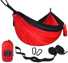Single Person Hammock with Tree Straps for Outdoor Camping Hammock