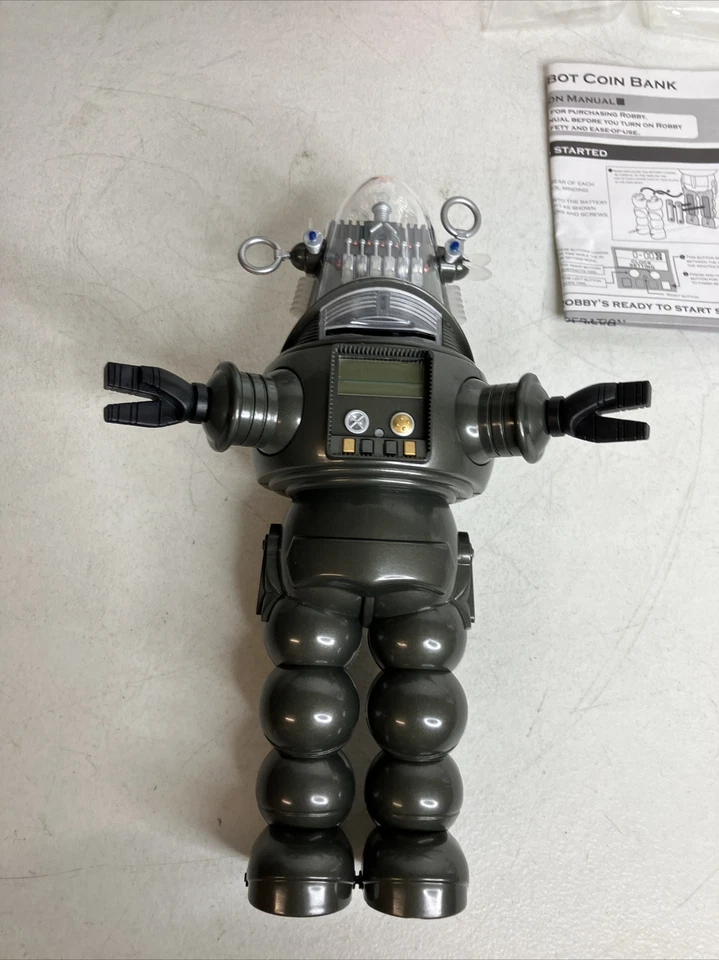 FORBIDDEN PLANET Robby the Robot Banco/Reloj - D-Toy (2008) X-Plus Japón FUNCIONA Foto 3 de 4