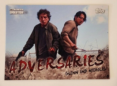 2017 Topps The Walking Dead Evolution GLENN & NICHOLAS Adversaries Card # AD-5