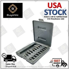 8pcs Tungsten Carbide Burr Set 1/4" Shank Wood Stone Carving Engraving-USA STOCK