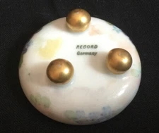 Record Germany Round Footed Open Salt Cellar - 2" diameter