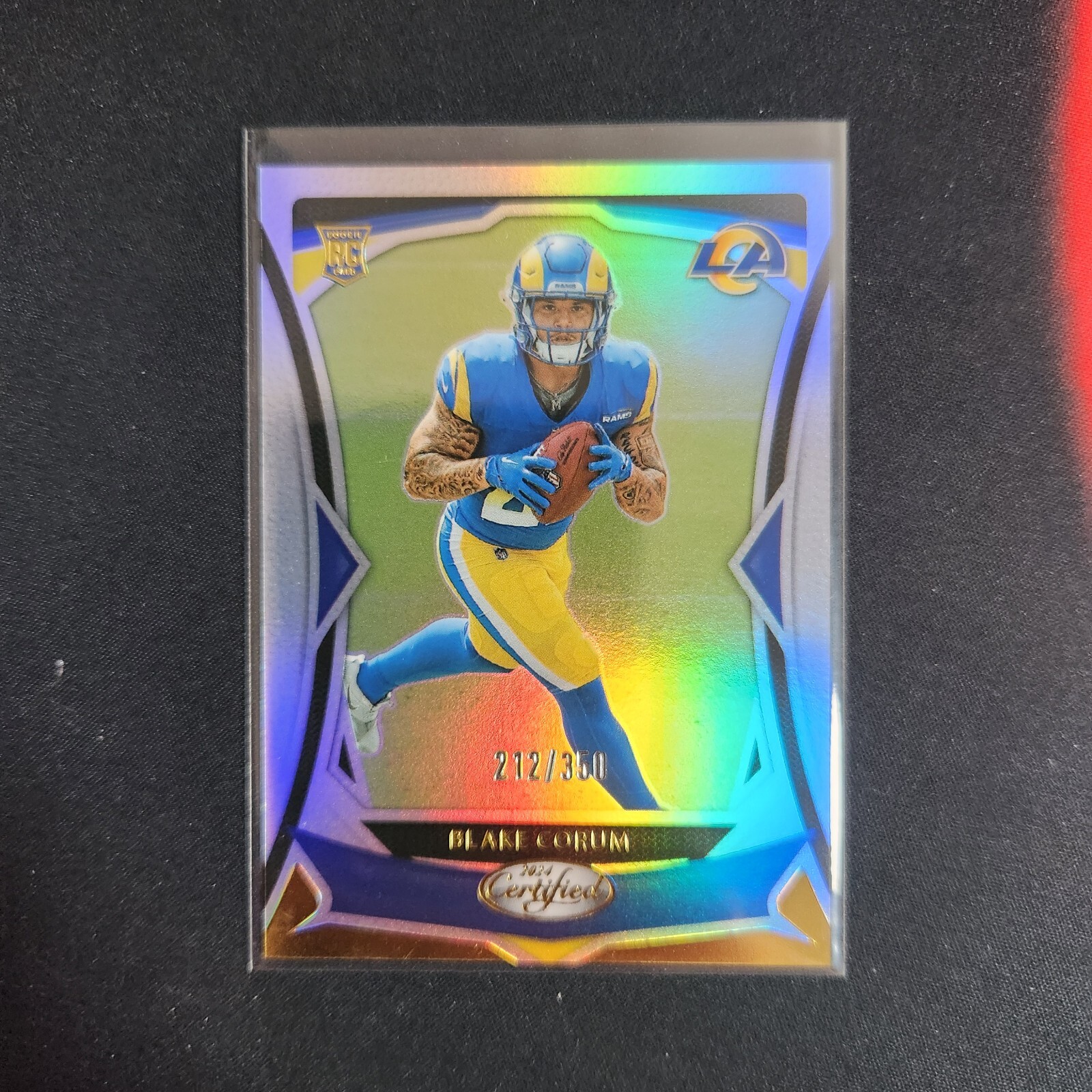 2024 Panini Certified #160 Blake Corum Mirror #/350 Rams RC   L40