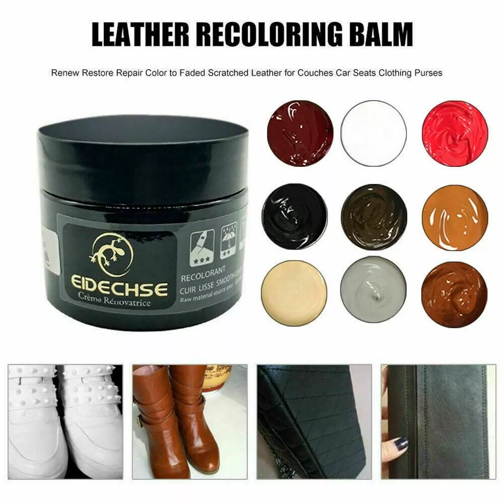 30ml White Leather Paint Shoe Cream Coloring in Bag Sofa Leather Product  Dye Repair Restoration Color