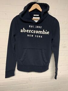 abercrombie and fitch navy hoodie