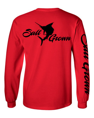 Salt Grown Sailfish Long Sleeve Saltwater fishing t shirt trolling permit tuna