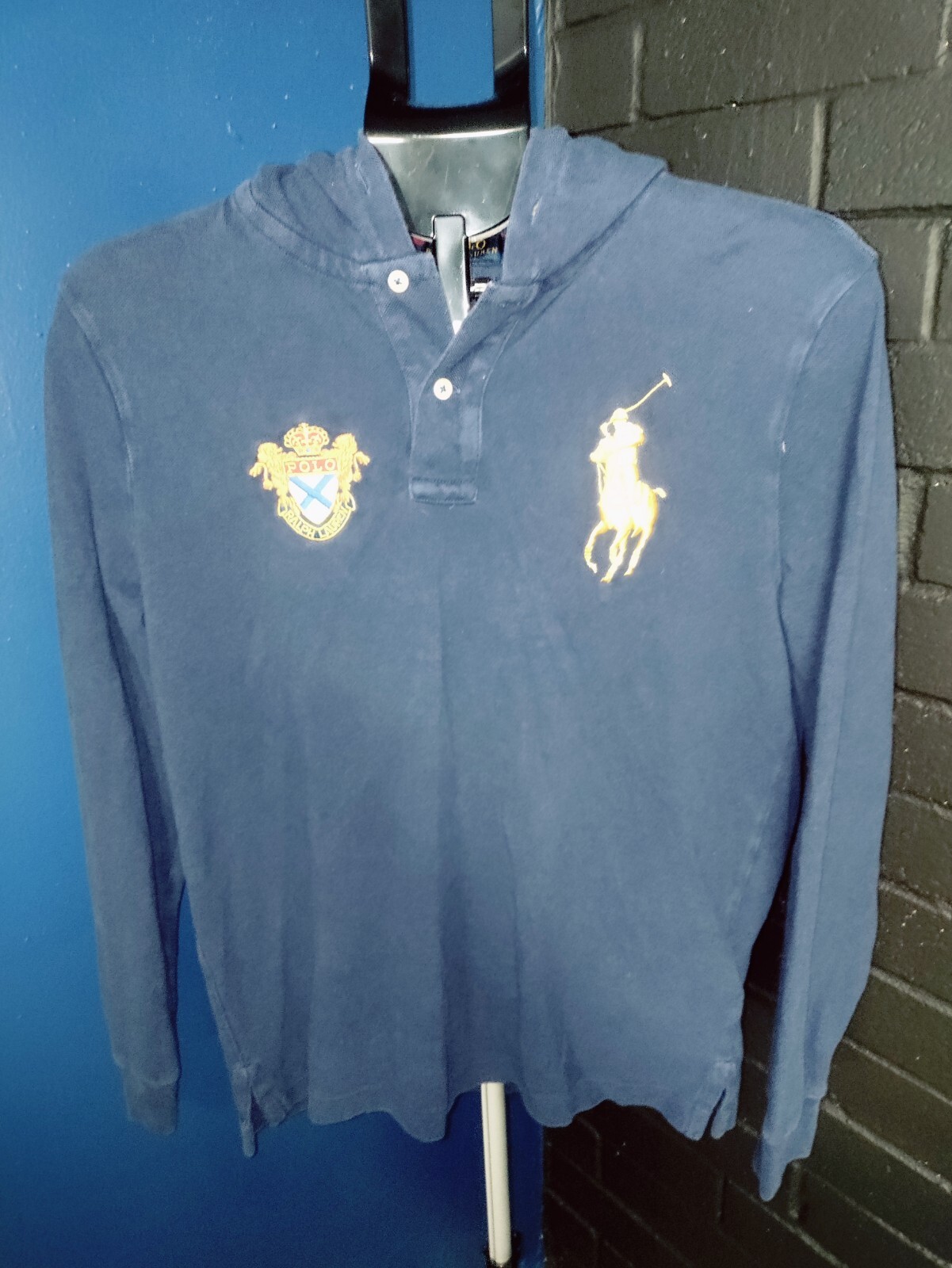 Polo Ralph Lauren Big Pony Pullover Felpa con Cappuccio Taglia S Uomo