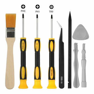 9x Magnetic Screwdriver Opening Repair Cleaning Tool Kit for PS4 XBOX Controller