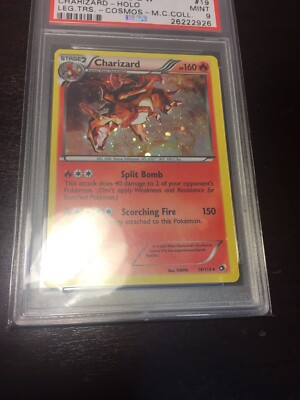 Charizard Cosmos Holo Legendary Treasures Psa 9 Mint Holo Bleed