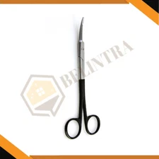 Gorney Freeman Scissors Curved Razor Edge Blades Ring Handle Stainless Steel