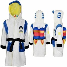 Kids Girls Boys Bathrobe Space Commander Dressing Gown Night Lounge Wear 2-13