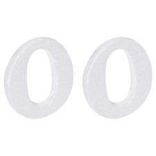 Foam Letters O Letter EPS White Polystyrene Letter Foam 100mm/4 Inch, Pack of 2