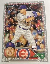 2023 Matt Mervis Topps Holiday Metallic Card #H48 Chicago Cubs Baseball 1st base
