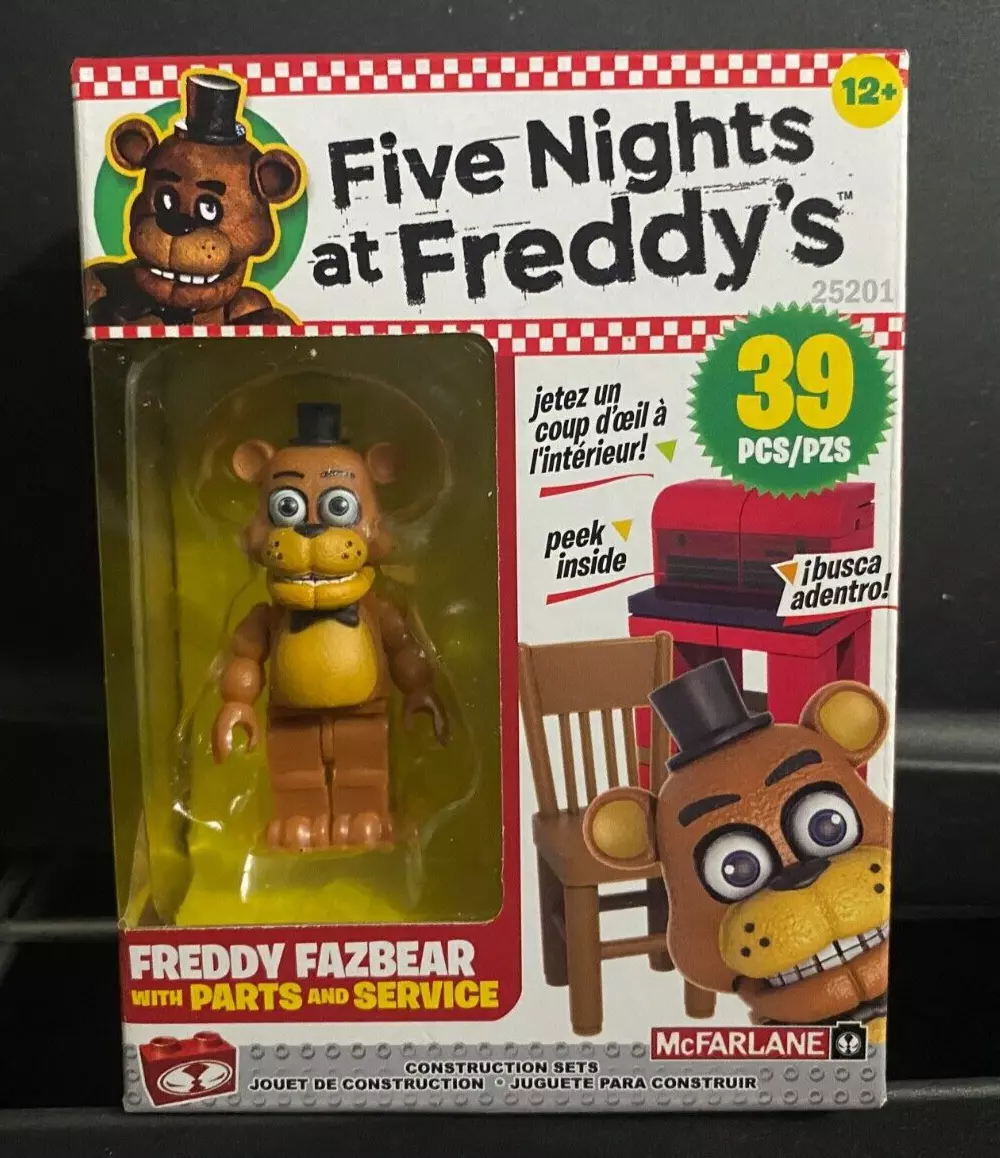 FNAF McFarlane” Freddy Fazbear Parts & Service Mini Construction