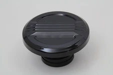 Air Flow Gas Cap Vented Black fits Harley Davidson