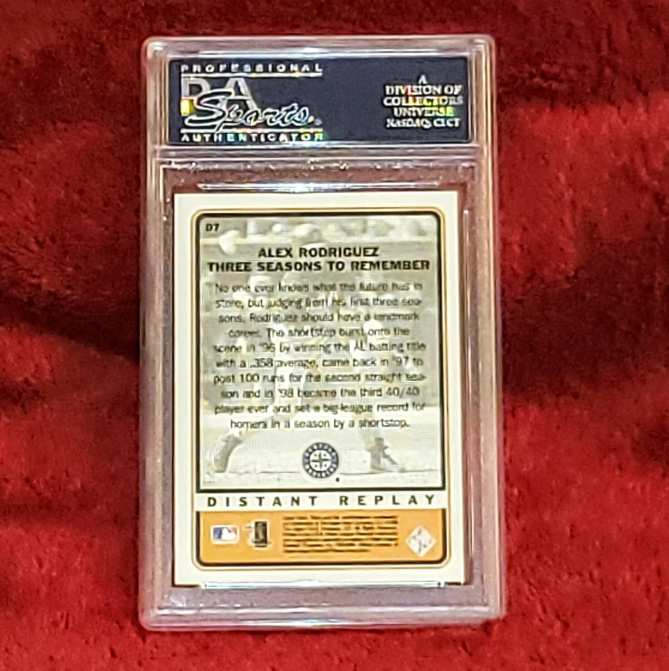 ALEX RODRIGUEZ 1999 UPPER DECK RETRO D7 DISTANT REPLAY PSA 10 🔥 GEM MT POP 6 - Image 2 of 2