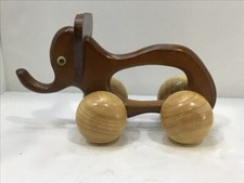 Wooden Handheld Elephant Shaped Back Massager