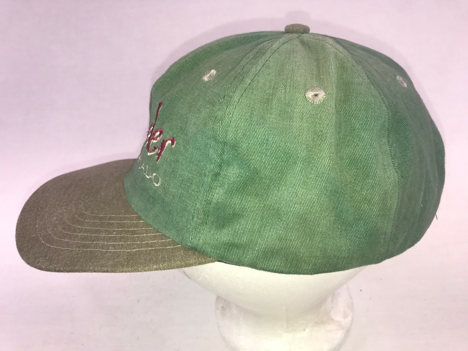 Boulder Colorado Green Baseball Cap Hat Gem