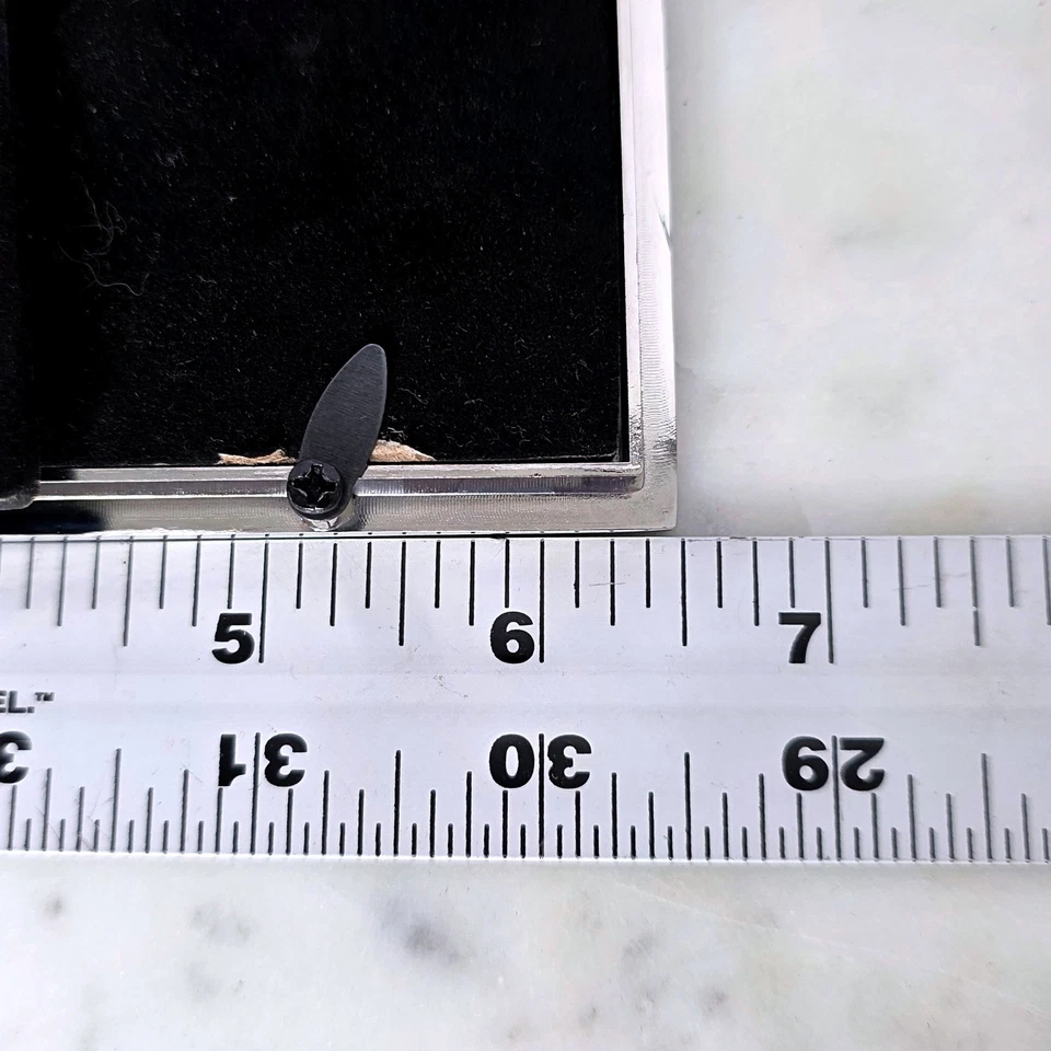 Marco de fotos madreperla LANE Seahorse mesa playa costa mop plateado de colección Foto 4 de 4