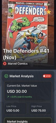 Marvel Comics The Defenders #41 (1976) Hulk Doctor Strange Bronze Age Comic Book