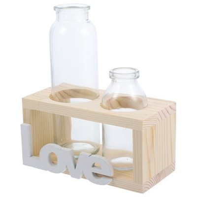  Vase Mit Ständer Blumenvase Desktop-Pflanzgefäß Schreibtischpflanzer