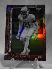 2025 topps chrome Football Garrett Williams #6 Football leather parallel