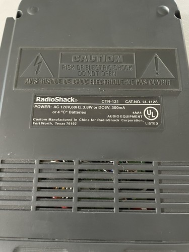 Radio Shack Cassette Recorder VOX Desktop CTR-121 Tested Works - Picture 7 of 9